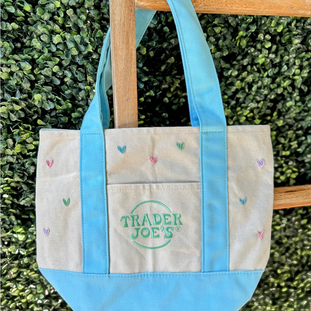Blue and Cream Tote Bag